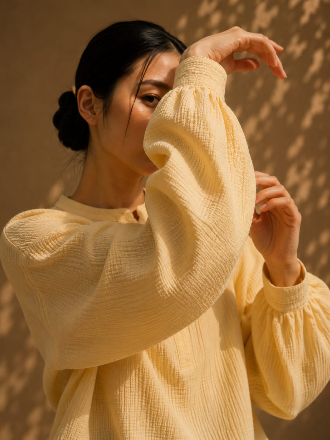 HARU Cotton Blouse - Butter Yellow
