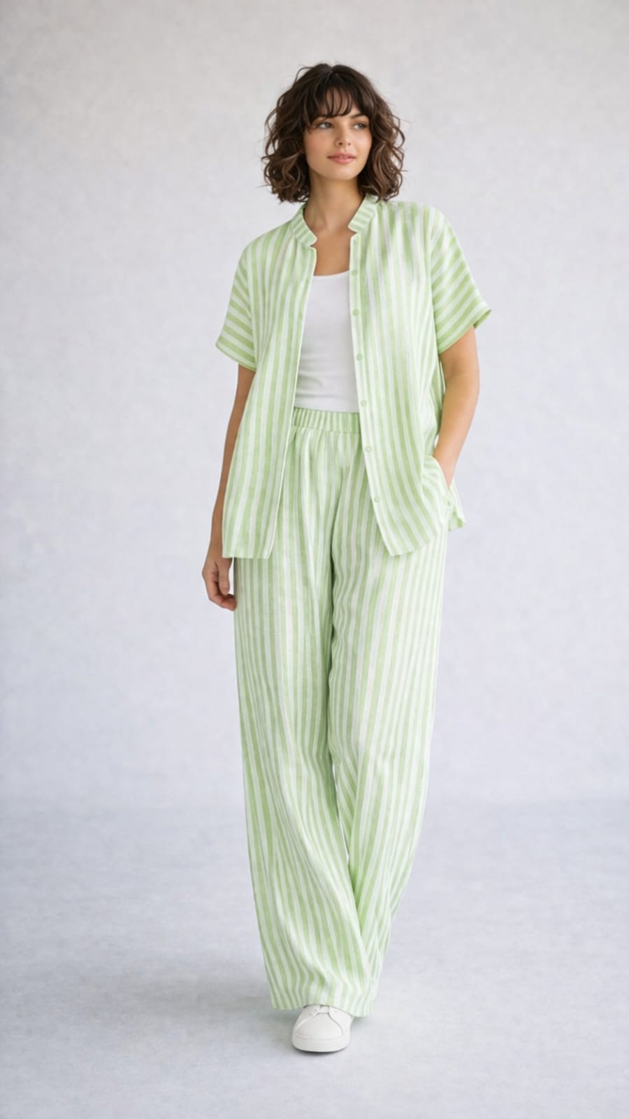Linen Set-Lime