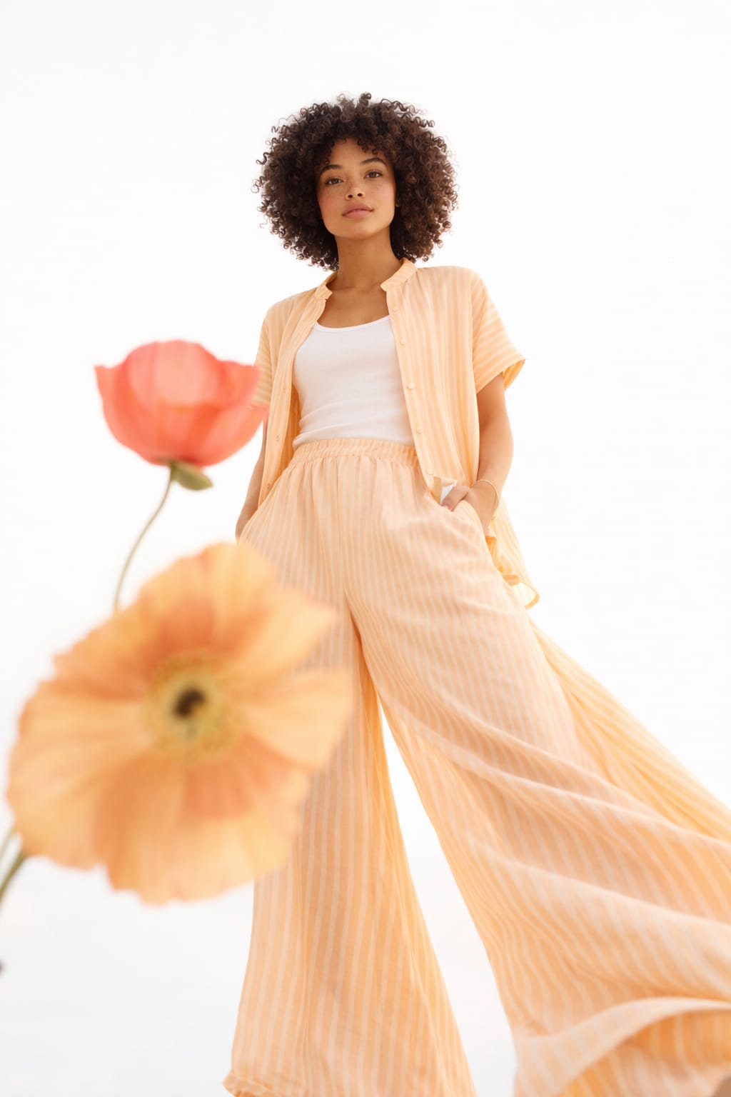 Linen Set- Peach