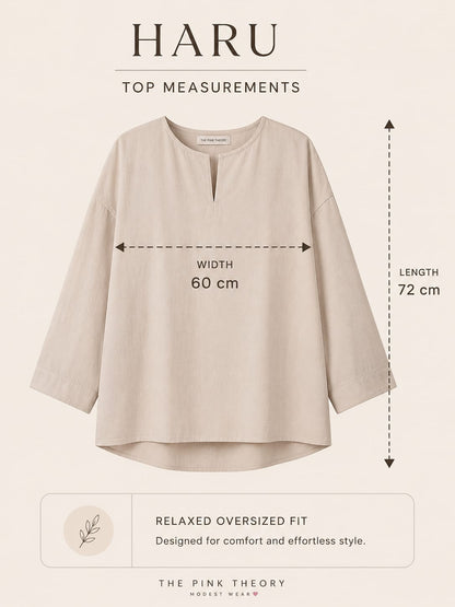 HARU Cotton Top - Baby Blue
